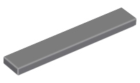 Lego Tiles 1×6 - Dark Bluish Grey