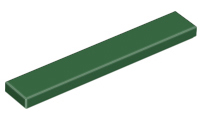 Lego Tiles 1×6 - Dark Green