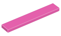 Lego Tiles 1×6 - Dark Pink