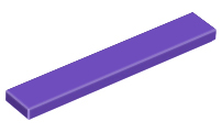 Lego Tiles 1×6 - Dark Purple