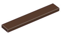 Lego Tiles 1×6 - Dark Brown