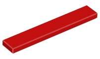 Lego Tiles 1×6 - Red