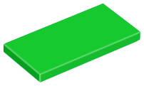 Lego Tiles 2×4 - Bright Green
