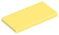 Lego Tiles 2×4 - Bright Light Yellow