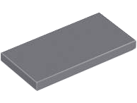 Lego Tiles 2×4 - Dark Bluish Grey
