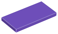 Lego Tiles 2×4 - Dark Purple