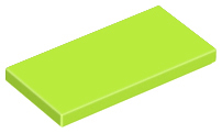 Lego Tiles 2×4 - Lime