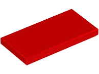 Lego Tiles 2×4 - Red