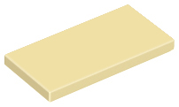 Lego Tiles 2×4 - Tan