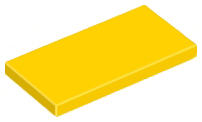 Lego Tiles 2×4 - Yellow