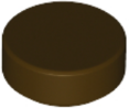 Lego Tiles 1×1 Round - Dark Brown