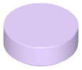 Lego Tiles 1×1 Round - Lavender