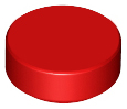 Lego Tiles 1×1 Round - Red