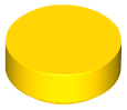 Lego Tiles 1×1 Round - Yellow