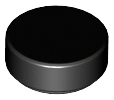 Lego Tiles 1×1 Round - Black