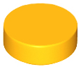 Lego Tiles 1×1 Round - Bright Light Orange