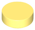 Lego Tiles 1×1 Round - Bright Light Yellow