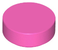 Lego Tiles 1×1 Round - Dark Pink