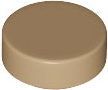 Lego Tiles 1×1 Round - Dark Tan