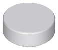Lego Tiles 1×1 Round - Light Bluish Grey